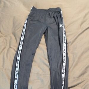 Hurley Kids Charcoal Joggers with Logo Stripes Size 12
